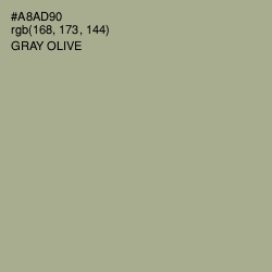 #A8AD90 - Gray Olive Color Image